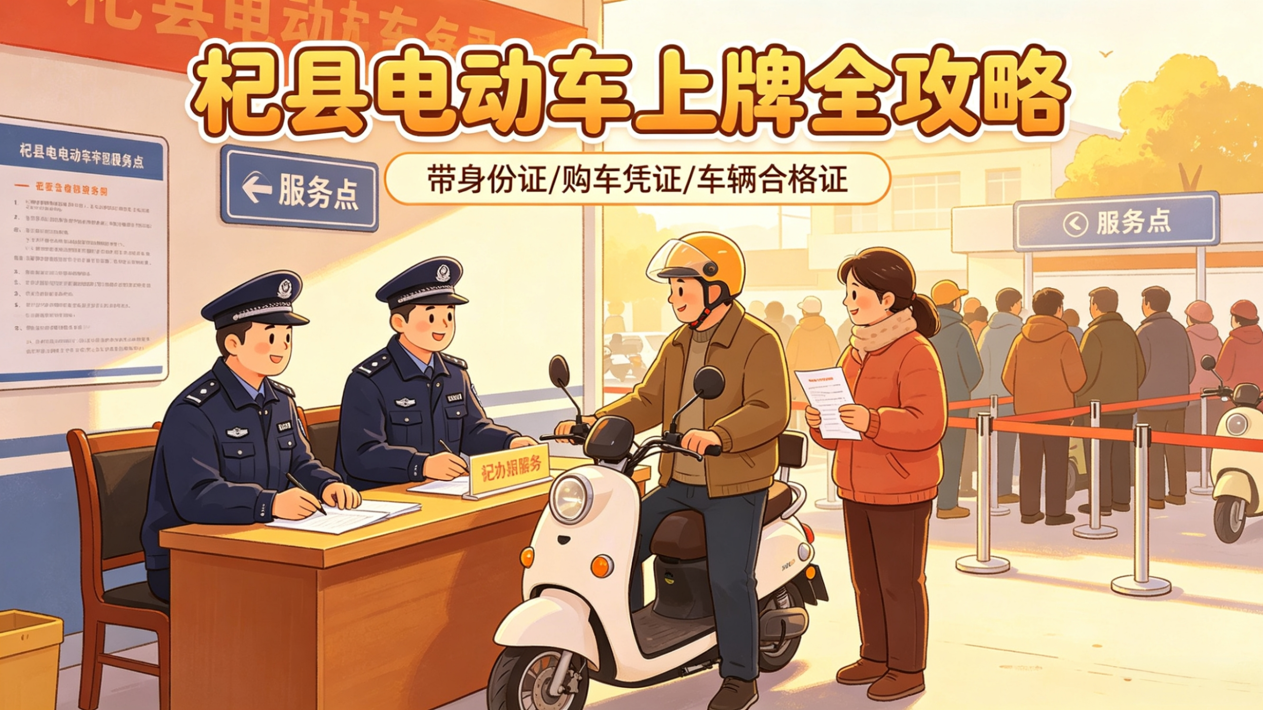杞县电动车上牌流程2026完整版！地点、材料、费用、步骤一次说清-我爱杞县网