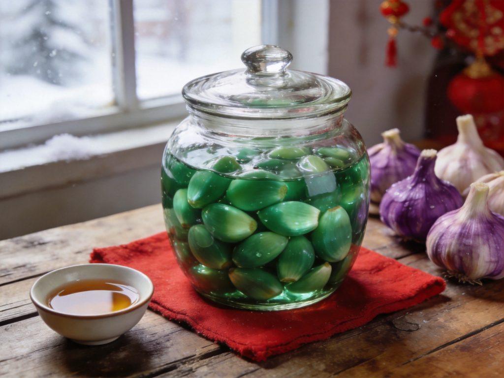 翠绿透亮的腊八蒜 - 杞县历史名人配图